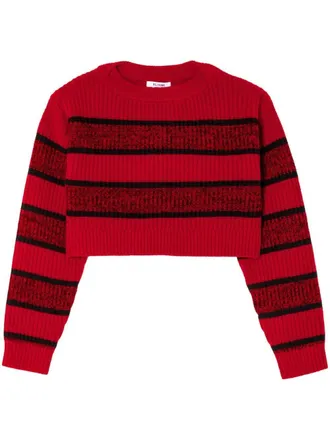 Re/Done Cropped trui - Rood