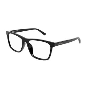 Saint Laurent Square Full Rim Eyeglasses - Black