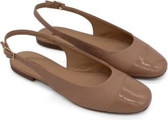 Bottero Botsamya XXIV Slingback Flat in Brown Sugar /Brown Sugar at Nordstrom, Size 10