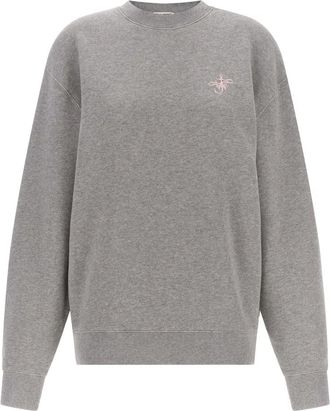 J.W.Anderson Hoodies & sweatvesten, Dames, Grijs, XS, Katoen, Ribbon Anchor Sweatshirt