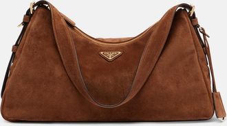 Prada Borsa Prada Aim&eacute;e Large in suede