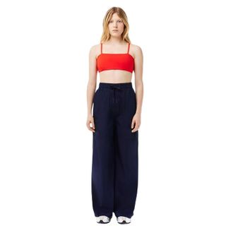 Lacoste Dames/Dames Oversized Broek Met Wijde Pijpen (Marineblauw)