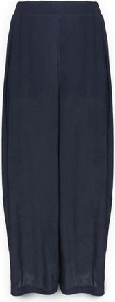 Elena Miro Palazzo Broek met Smock Taille - Dames - Vrijetijds broeken - Blauw - 3XL - Broeken