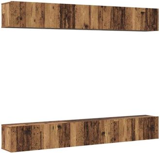vidaXL Vidaxl - Conjunto de mueble de tv 6 pcs Madera vieja 80 x 30 x 30 cm