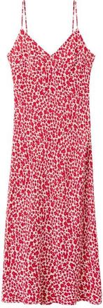 Mango Printed V-Neck Slipdress in Red/ecru at Nordstrom, Size 6