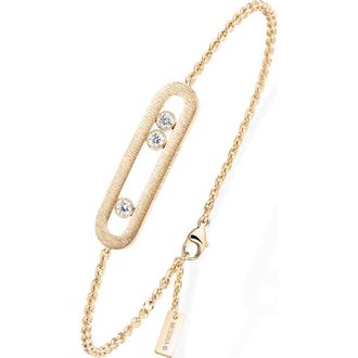 Messika Move Classique Cisel&egrave; Diamond Bracelet in Yellow Gold at Nordstrom
