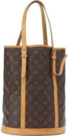 Louis Vuitton Pre-owned Bucket Bags, female, Brown, Size: ONE SIZE Pre-owned Canvas Bucket Bag