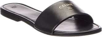 Celine Celine Logo Leather Sandal