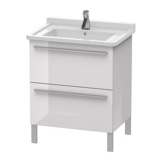 Duravit Duravit X-large Mueble De Pared 6535, 2 Extra&iacute;bles, 650mm Para C&oacute;digo D 030470, Color (frente/cuerpo): Laca Blanca Lila Alto Brillo - Xl653502727