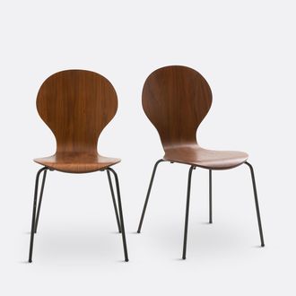 La Redoute Interieurs Set van 2 stapelbare stoelen, Lenon