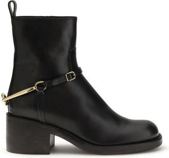 Chlo&eacute; Black Lamb Ovis Aries Aries Ankle Womens Boots