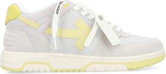 Off-white Schoenen, Heren, Grijs, 42 1/2 EU, Leer, Out Of Office Sneakers