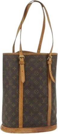 Louis Vuitton Pre-owned Bucket Bags, female, Brown, Size: ONE SIZE Pre-owned Bucket GM Shoulder Bag