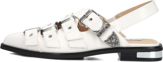 Steve Madden Schoenen, Dames, Wit, 39 EU, Leer, Slingback Sandalen