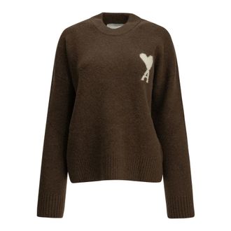 Ami De Coeur Trui - Dames - Truien - Bruin - Maat: S Wol