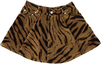 Ganni Animal Miniskirt