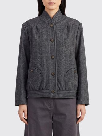 Blaz&eacute; Milano Bomber in lana con motivo chevron e collo alto