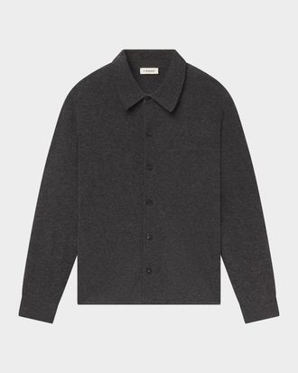 Frame Denim Men & apos;s Boiled Wool Shirt Sweater