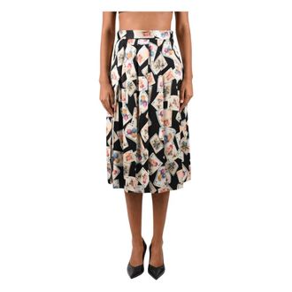 Msgm Falda plisada estampada - Skirts - Mujer - Multicolor - S