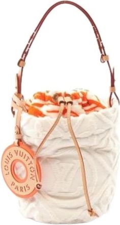 Louis Vuitton Pre-owned Bucket Bags, female, White, Size: ONE SIZE Pre-owned Bucket Bag
