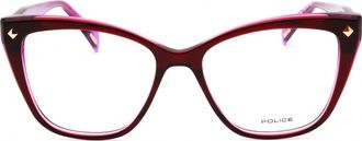 Police VPLM03 Cat-Eye Acetate Eyeglasses - Purple