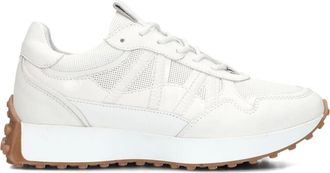 Notre-V Schoenen, Dames, Wit, 40 EU, Leer, Witte Lage Sneakers
