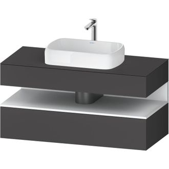 Duravit Duravit - Qatego Consola Mueble Bajo Lavabo, 1 Extra&iacute;ble, 1 Caj&oacute;n