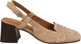 VIA VAI Schoenen, Dames, Beige, 39 EU, Leer, Pumps