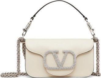 Valentino Garavani VLogo Signature Crystal-embellished Shoulder Bag