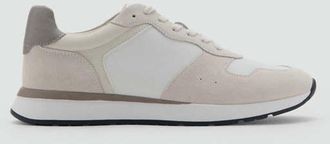 Mango Sneaker combinate pelle bianco - Uomo - 39 - MANGO MAN