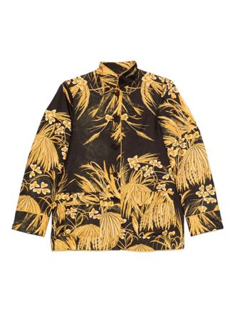 F.R.S. For Restless Sleepers Yellow Regular Floral Shirt