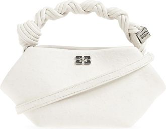 Ganni Eco Leren Tas - Dames - Handtassen - Wit - ONE Size - Leer - Tassen