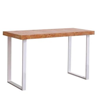 Home Heavenly Mesa de estudio estilo industrial roble nordish patas blancas