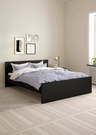 Dmora Marco Dmora Para Cama Doble, Color Negro, 166 X 80 X 206,6 Cm, Con Embalaje Reforzado