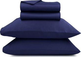California Design Den Grand Indulgence 1000 Thread Count 100% Cotton Sateen Sheet Set in Navy Blue at Nordstrom, Size Queen