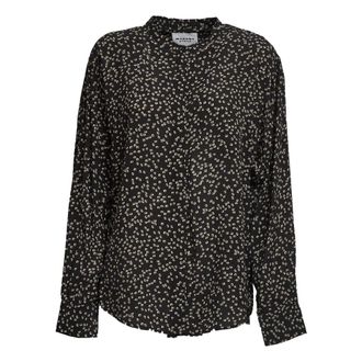 Isabel Marant Fluid Crepe Blouse - female - Isabel Marant - Shirts - Black - XS - Blouses & Shirts
