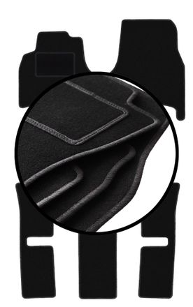 OEM Juego Completo De Alfombrillas De Velour Para: Fiat Ulysse Ii 7 Plazas (2002-2010)