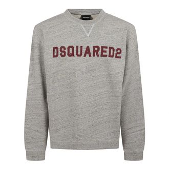 Dsquared2 Sweatshirts, male, Gray, Size: M D2 College Crew-neck Sweatshirt
