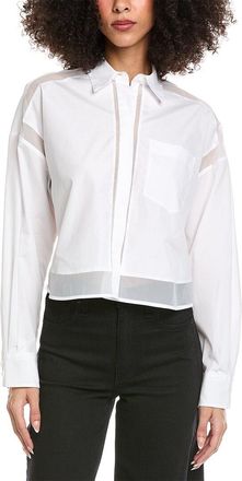 Rag & Bone Beatrice Cropped Combo Shirt
