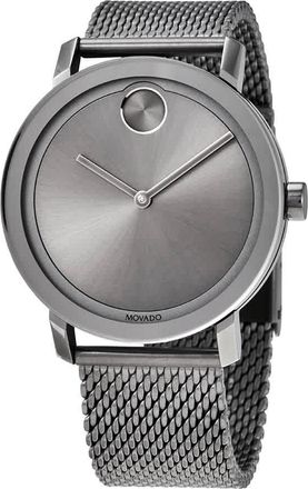 Movado Bold Grey Sunray Dial Mens Watch 3600561