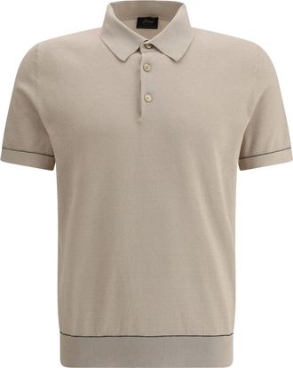 Brioni cotton polo shirt - Neutrals