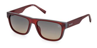 Timberland TB00025 Polarized 67R Mens Sunglasses Red Size 56