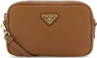 Prada Caramel Leather Crossbody Bag