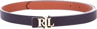 Ralph Lauren Accessoires, Dames, Zwart, S, Leer, Omkeerbare Riem