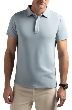 HyperNatural Biscayne Slim Fit Cotton Blend Piqué Golf Polo in Horizon Blue at Nordstrom, Size X-Large