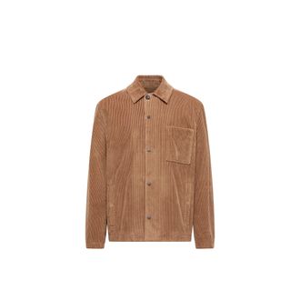Moncler Moncler Corduroy Shirt Jacket, Men, Brown, Size: Xxl