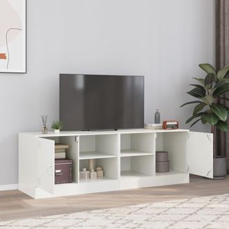 vidaXL Vidaxl - Muebles Para Tv 2 Unidades Acero Blanco 67x39x44 Cm