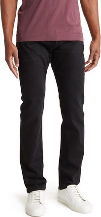 7 For All Mankind The Straight Comfort Luxe Jeans in Black Onyx at Nordstrom Rack, Size 42