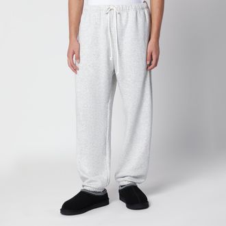 SKIMS Pantaloni jogging grigi chiari in cotone felpato
