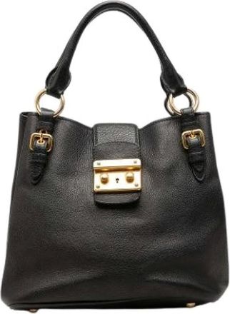 Miu Miu Borsa Pre-owned Satchel - - Pre-owned - Donna - Nero - ONE SIZE